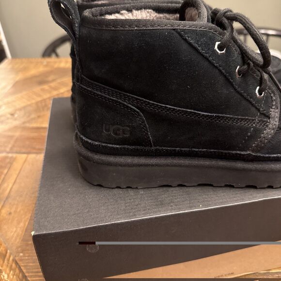 UGG Men’s Neumel Moc Boot Black Suede Size 9 Casual Chukka Comfort Shoes main image 5